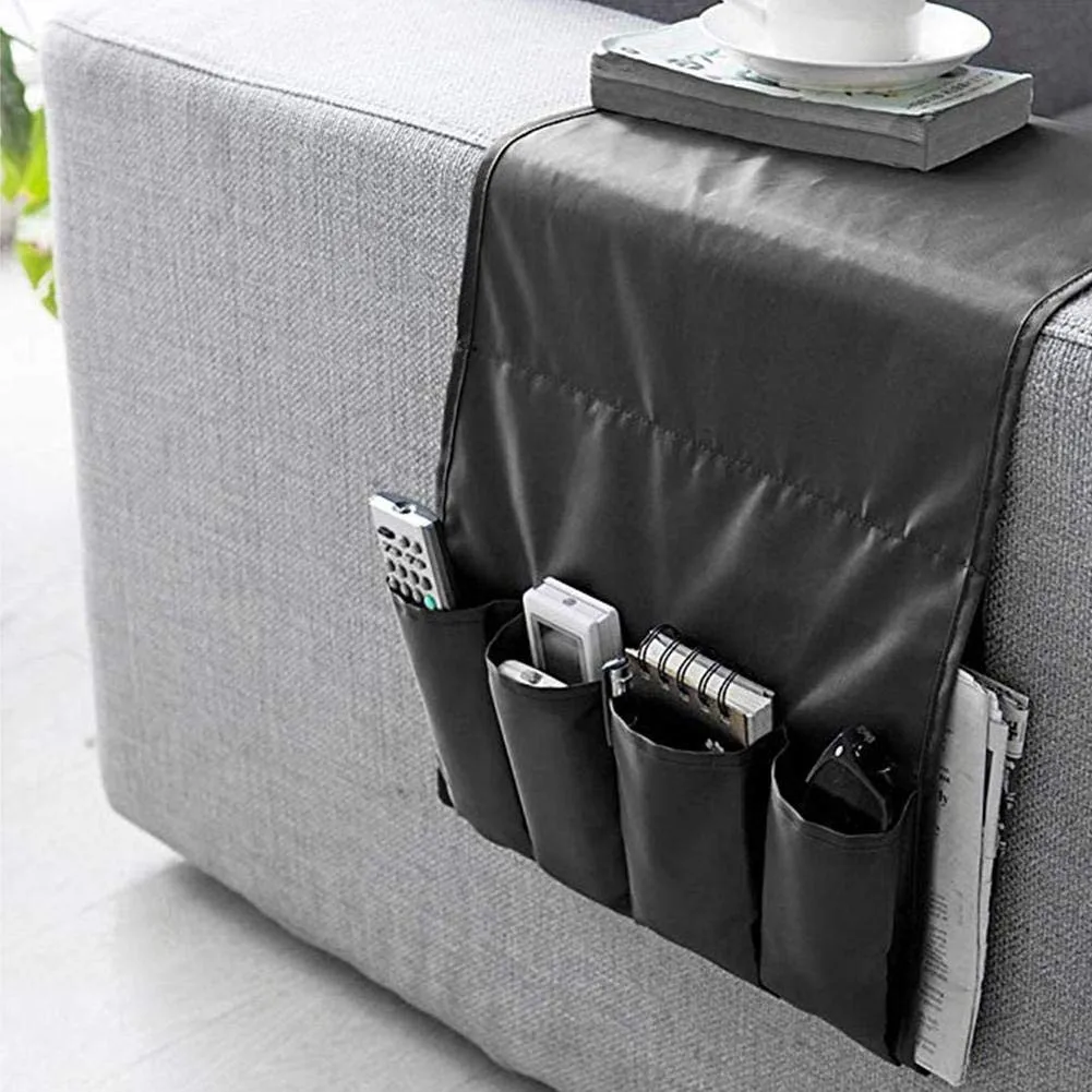 

60*35*2.36CM 4 Pocket Sofa Arm Rest Remote Control Holder Storage Organizer Couch Bag As Seen On TV