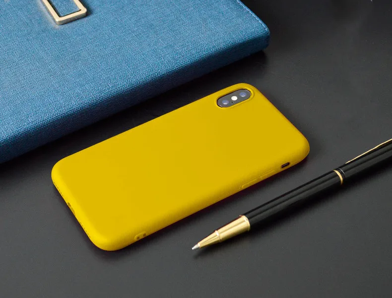 Роскошные мягкие цветные Чехлы Capa для iPhone 7 plus 8 6 6s X XS max XR противоударный