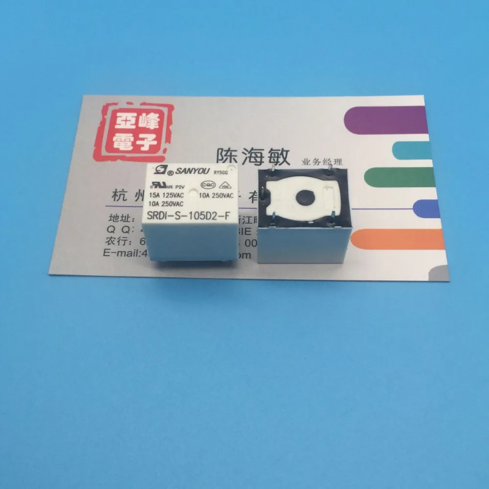 Бесплатная доставка лот (10 шт./лот) реле мощности SANYOU SRDI-S-105D2-F 10A 5VDC 5pins