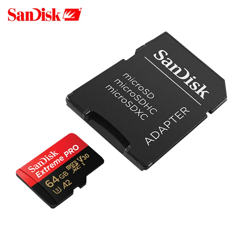 SanDisk A2 высокоскоростная мини sd карта 32 Гб 64 Гб micro sd карта TF карта 128 ГБ 256 г SDHC/SDXC карта памяти для смартфона