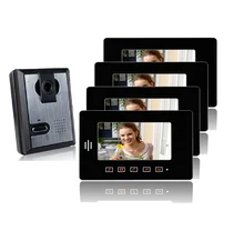 Freeship de dhl 7 “A Prueba de agua de Control de Acceso de la Puerta cámara de pantalla de color del sistema de intercomunicación de vídeo portero automático timbre villa