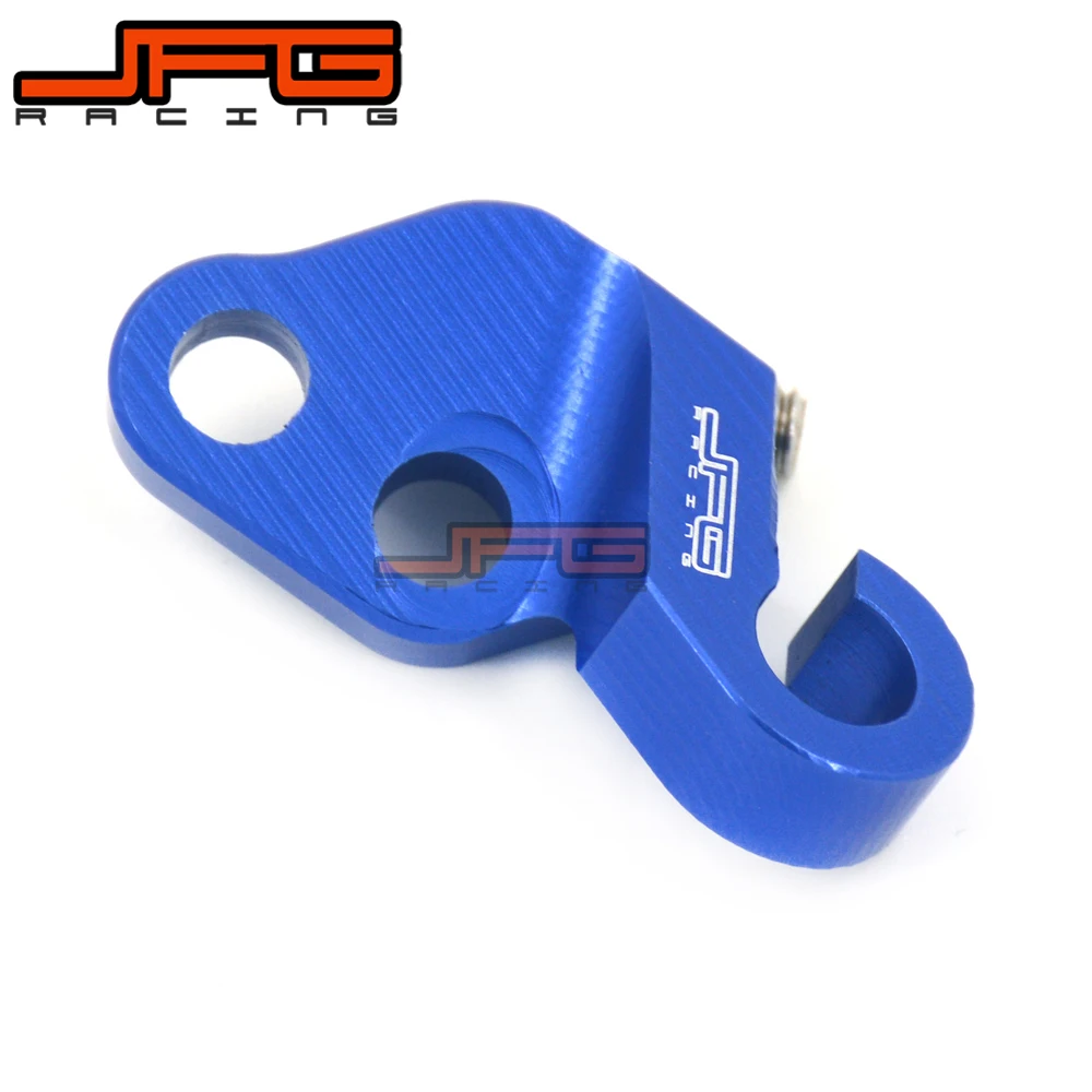 Motorcycle Cnc Blue Engine Clutch Cable Line Clamp Bracket For Yamaha