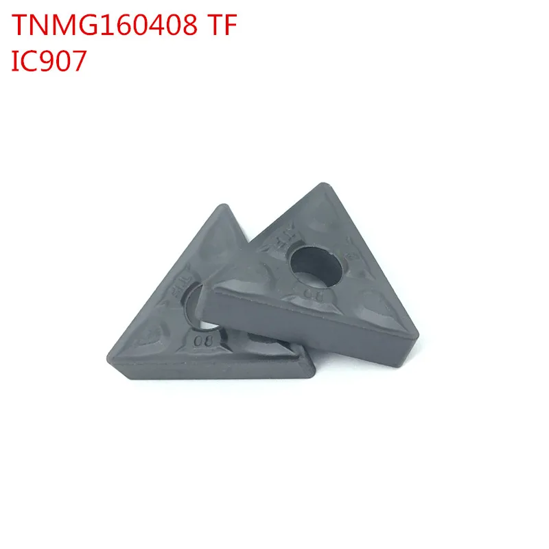 

100pcs External Turning Tools TNMG160408 TF IC907 Carbide inserts Lathe cutter Cutting Tool CNC Tools Tokarnyy
