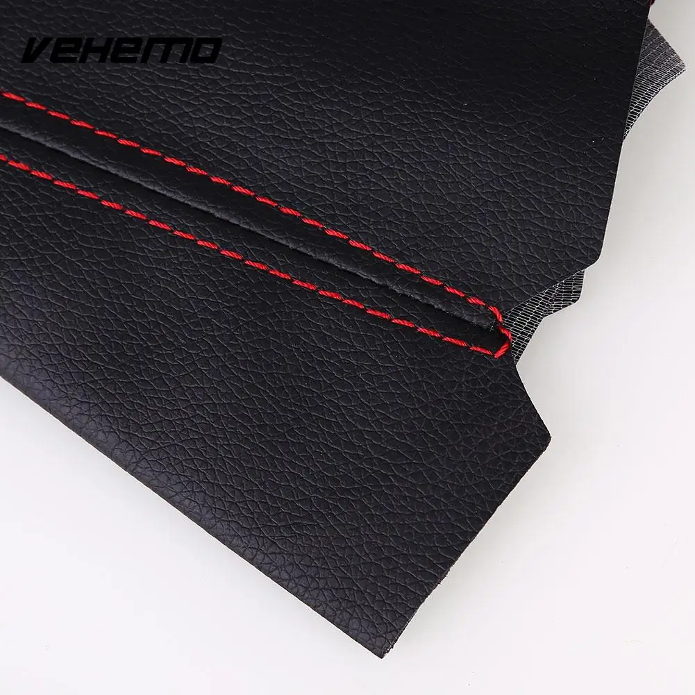Vehemo красный стежок черный автомобиль ручка переключения передач крышка автомобиля руководство/Авто загрузки пылезащитный
