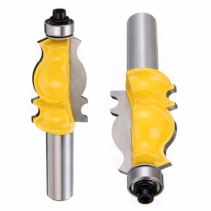

10 Pcs Grinding Bits Alloy Architectural Molding Router Bit Set 1/2 Inch Shank for Woodworking _WK