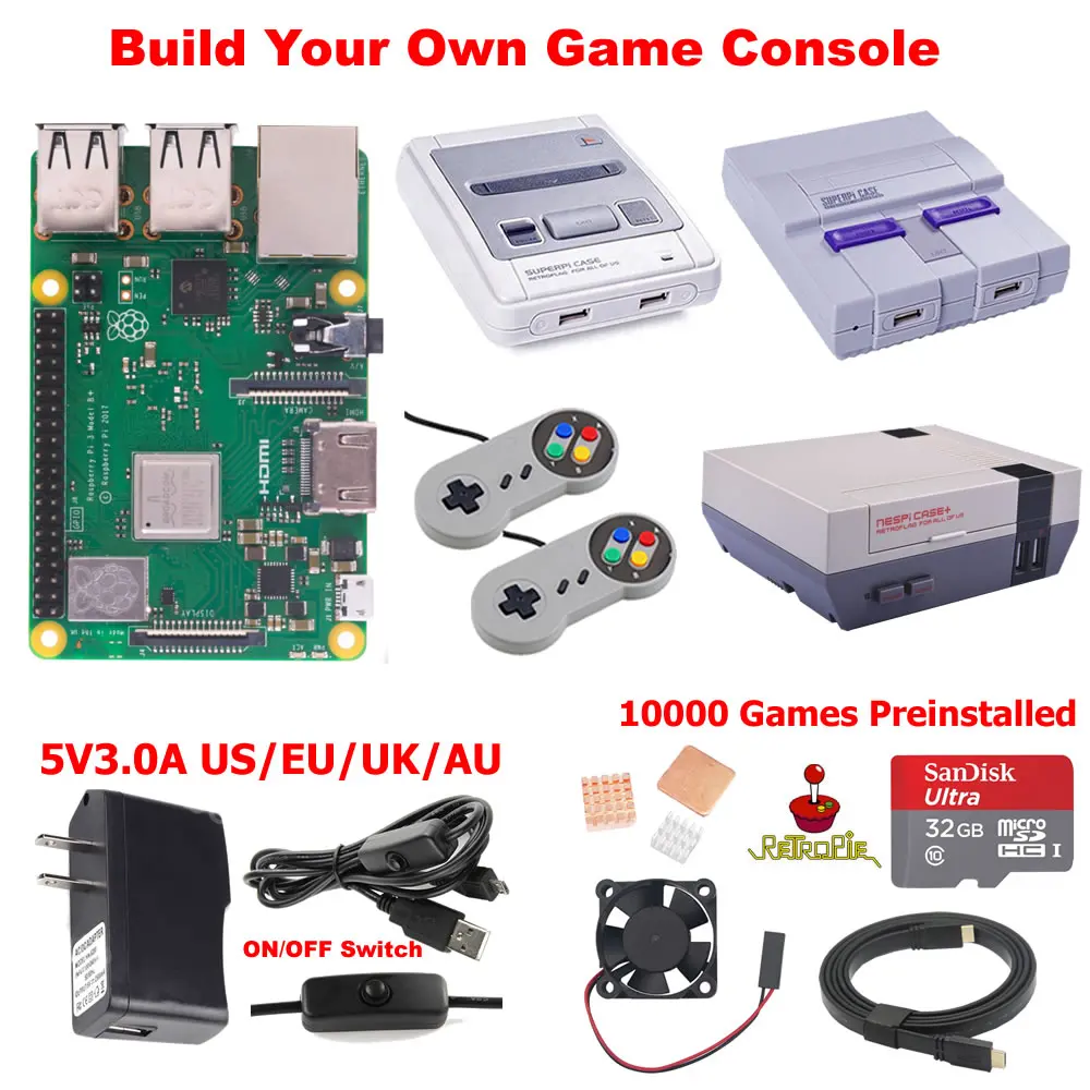 

Raspberry Pi 3 Model B+ B Plus TF Card with Games