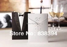 HOT western-style clothes Wedding Invitations Cards With Customize Printing with Rhinestone (Set of 50) Wholesale Free Shipping
