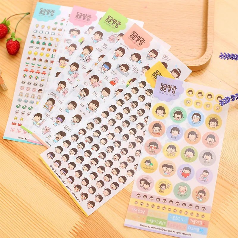 36pcs/set Cute innocence date stickers transparent