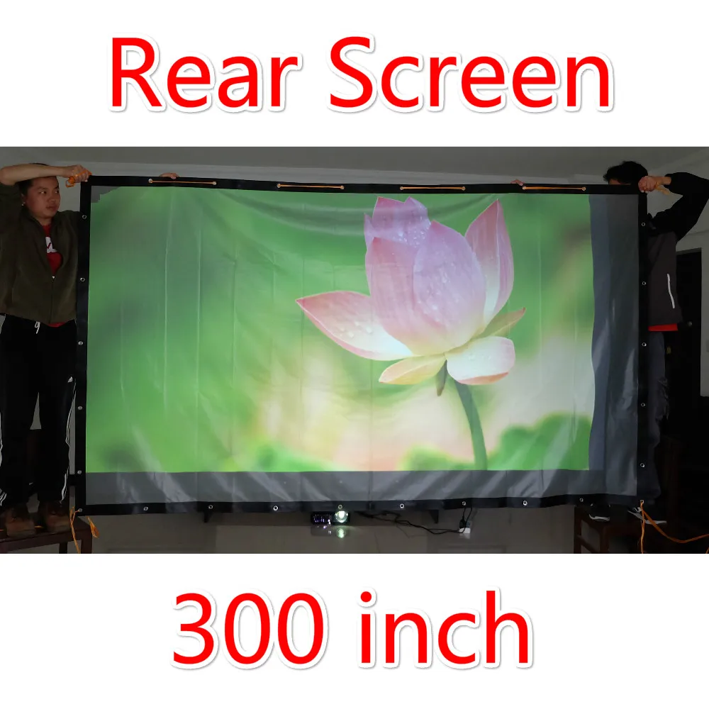 300" 169 43 Rear Projection Screen Back PVC Material High Quality