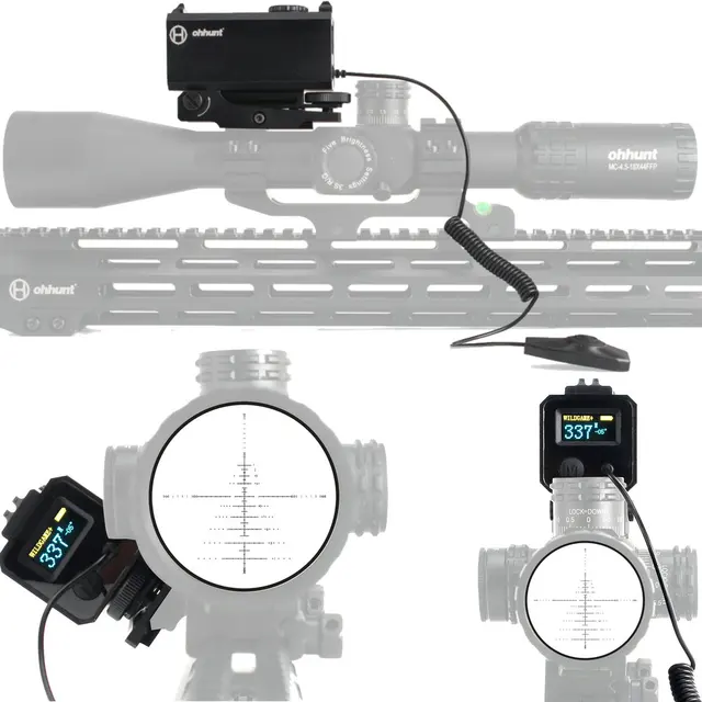 Tactical ohhunt 5 700M Mini Laser Rangefinders Hunting Rifle Scope Sight with Picatinny Weaver