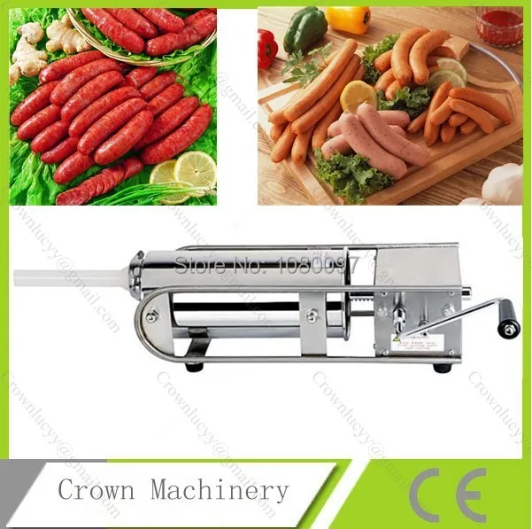 2L Horizontal sausage stuffer with plastic plungerin Food Processors
