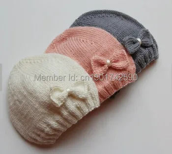

newborn Hand knitted baby hat for photograph props 5 pcs/lot