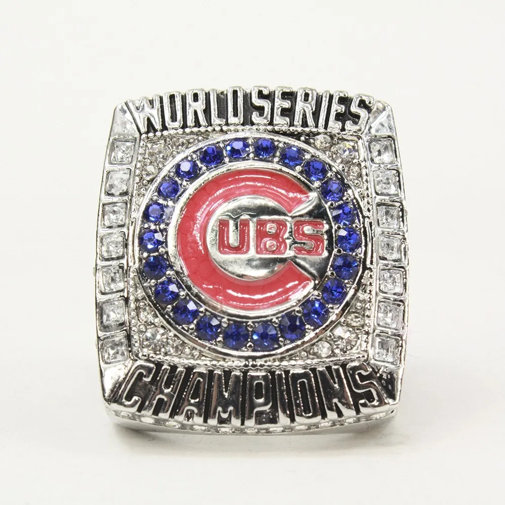 Unisex Adult Drop Shipping Newest Design 2016 Chicago Cubs Baseball Solid Champions Ring Size 8 14
