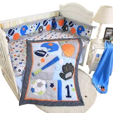 4 шт./компл. игрушка в виде животного для детской кроватки, комплект для новорожденных, хлопок, удобная детская кровать, протектор, детское нелиняющее постельное белье, набор