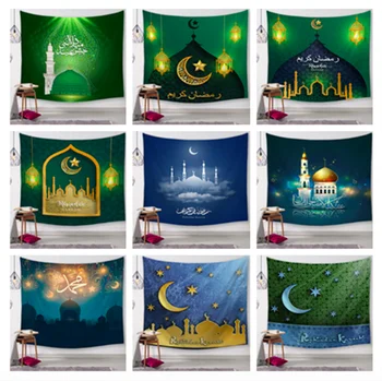 

Ramadan Kareem Mosque Religion Decorative Tapestries Bathroom Outdoor Tapestry Wall Hanging Sheet Picnic Cloth Home Tablecloth