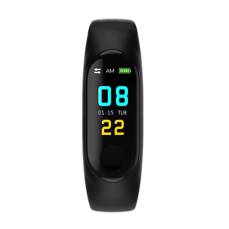 

New Smart Watch Blood Pressure wristband Sports Fitness Heart Rate Tracker IP67 Waterproof band Pedometer For IOS Android M3-1