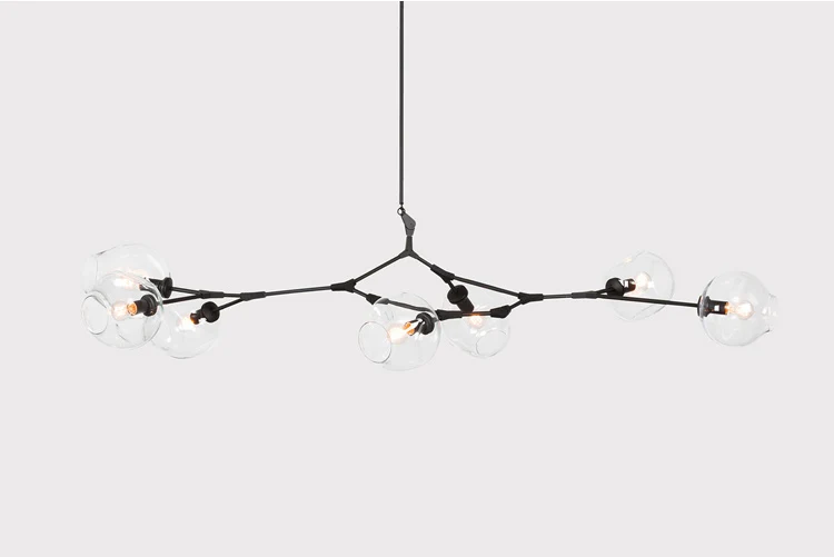 

Phube Lighting Branching Bubble Chandelier 110v 220v Modern Light Hotel Parlor Bedroom Lamp 7-Lights Free Shipping