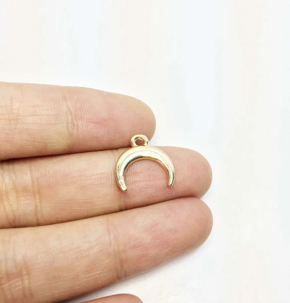 Eruifa Hot Wholesale OX Horn Moon 20 шт./пакет цинковый сплав DIY Ожерелье Подвеска ювелирные