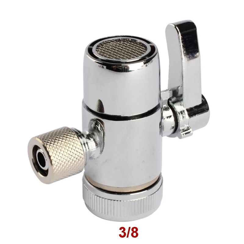 Faucet Adapter Diverter Valve Counter Top Water Filter 38 Inch Tube Silver Connector For Ro water Purifier System (6)