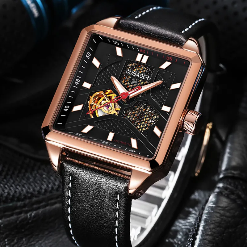 

OUBAOER Men Watches Top Brand Luxury Automatic Mechanical Watch Men Army Military Watches Male Clock Business Wristwatch