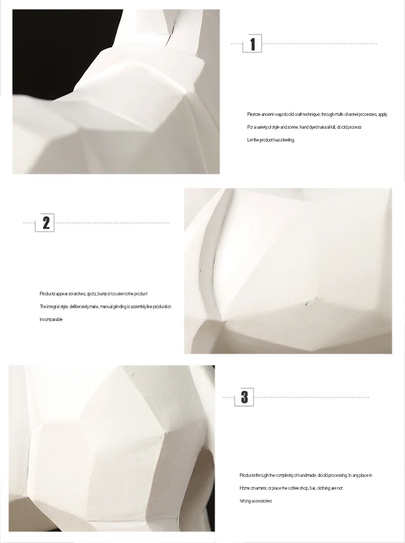 VILEAD 24 см смолы оригами геометрические фигурки лошадей скандинавские минималистичные Креативные украшения дома аксессуары украшения для дома
