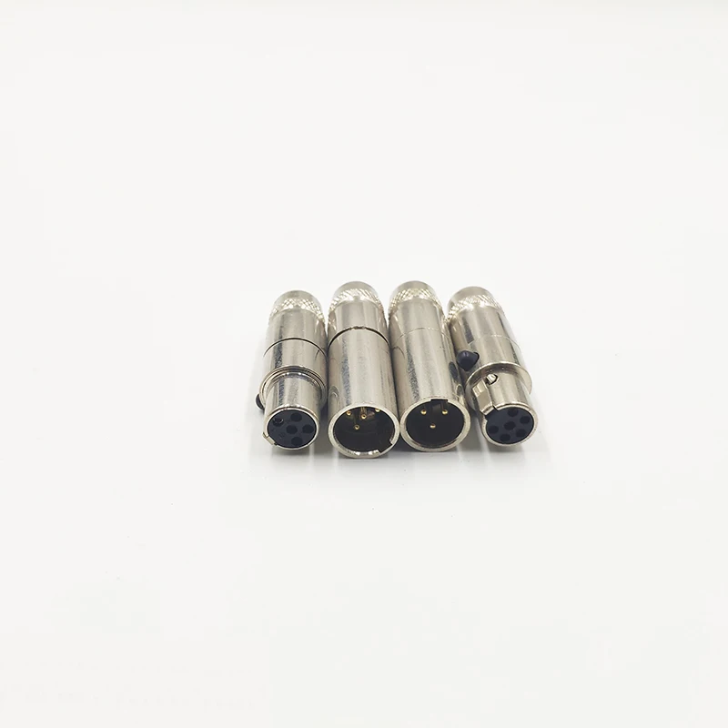 3/4/5 Pin металлический мини XLR микрофон аудио разъемы 3P 4P 5 P Cannon мужской женский