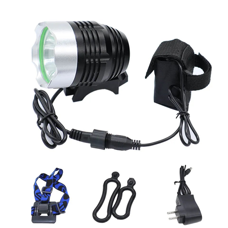 

Headlamp 1200lm XML T6 LED Headlight Flashlight Head Light Lamp 6400mAh battery bike light Bicycle lanterna