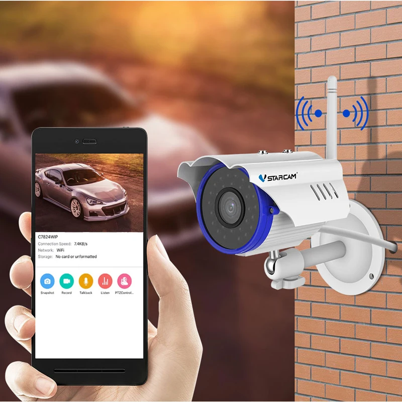 

Vstarcam C15S 1080P Waterproof IP Camera 1080P Wifi IP67 Outdoor 2mp IP Camera Wireless IR-Cut Network Support 128GB TF Card