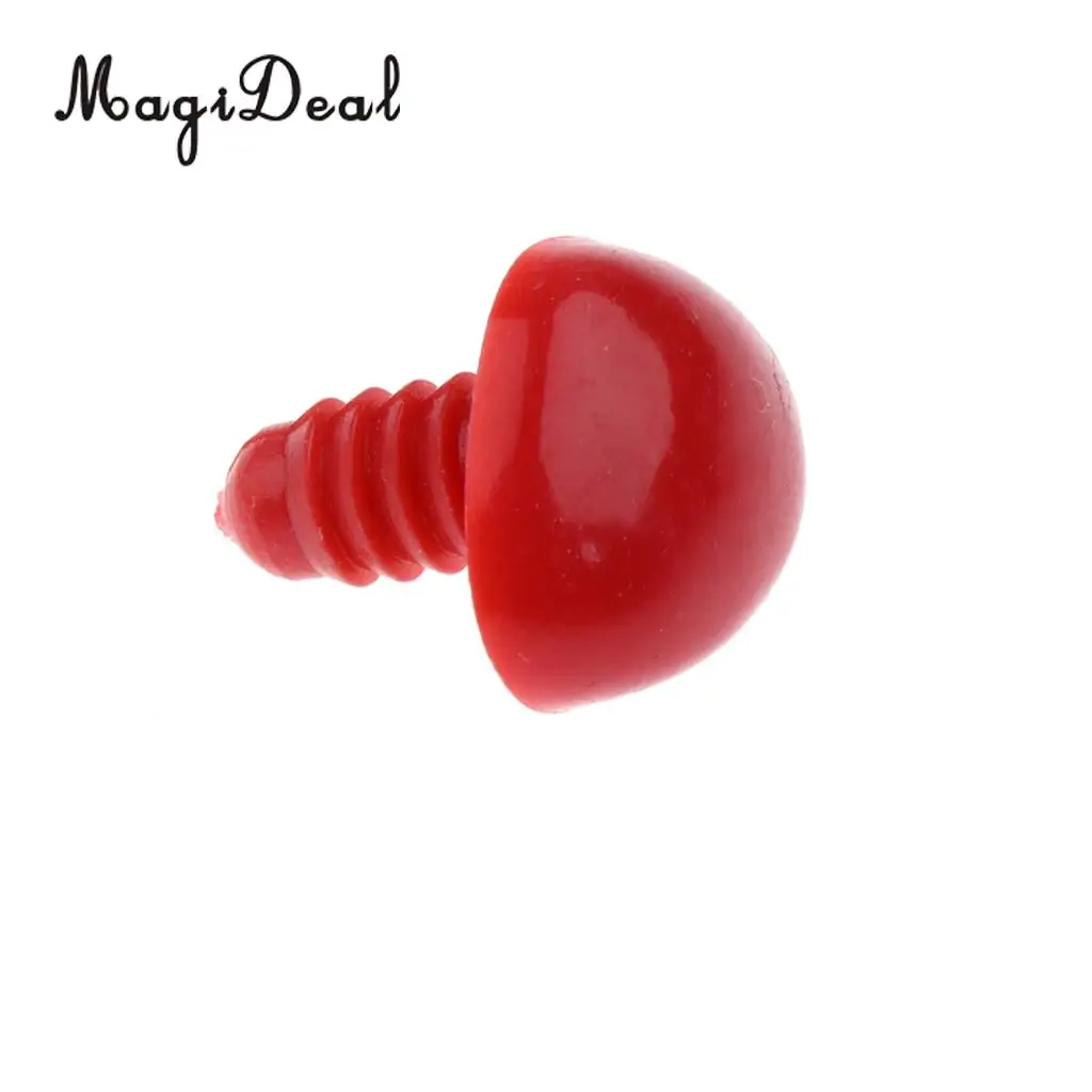MagiDeal Hot Selling 100Pcs/Lot 10x11mm Safety Nose with BACKS for Bear Doll Dog Animal DIY Crafts Children Toy 4Colors