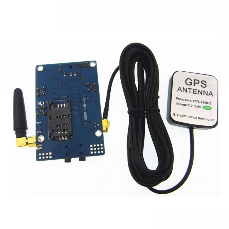 SIM808 модуль GSM GPRS GPS макетная плата IPX SMA с антенной для Raspberry Pi Поддержка 2G 3G 4G SIM