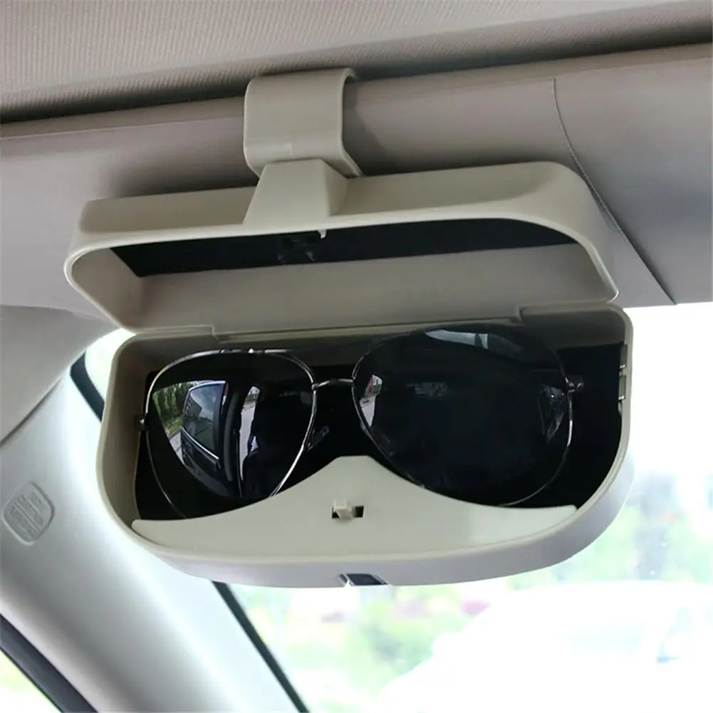 

3 Colors Car Glasses Box Automobile Sunshade Board Bills Glasses Clip Multi-functional Car Glasses Storage Box