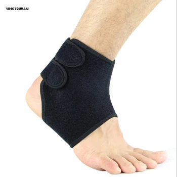 Yingtouman 2 Stks/partij Zwarte Enkel Protector Sport Enkel Ondersteuning Elastische Enkelbrace Guard Voet Ondersteuning Sport Gear Gym