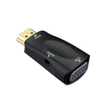 HDMI папа VGA 15 Pin Женский адаптер аудио кабель конвертер FHD 1080P 720P 480P для ПК ноутбука ТВ коробка компьютер дисплей проектор(China)