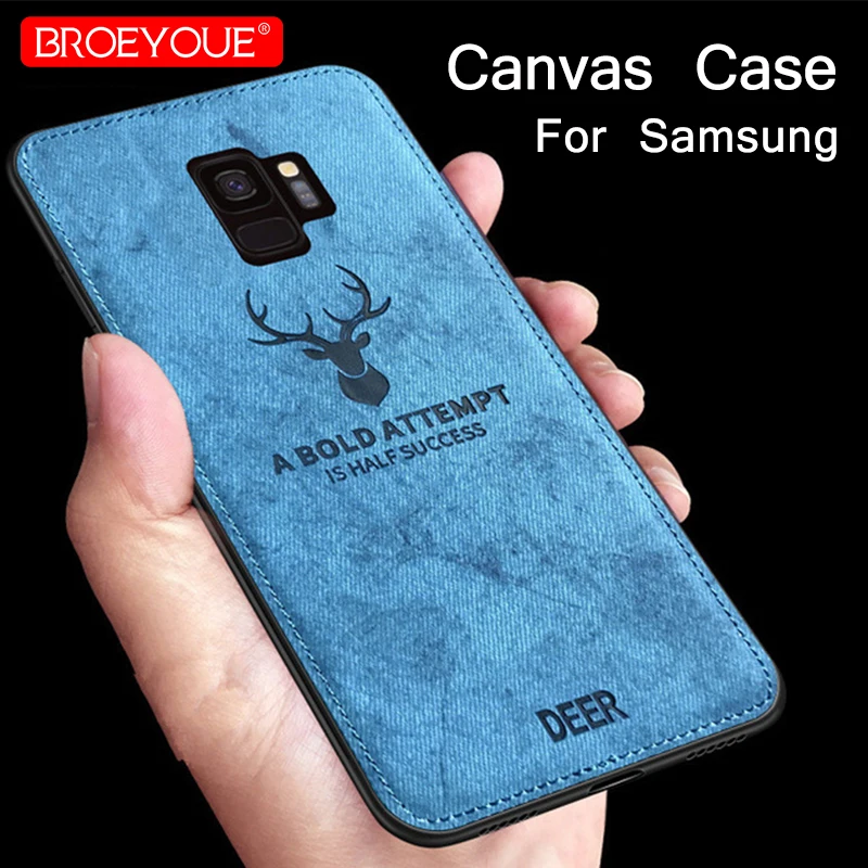 

Cloth Texture Soft TPU Case For Samsung Galaxy S8 S9 Plus Note 9 8 Silicone Cover For Galaxy A6 A8 Plus A7 2018 J2 Prime Cases