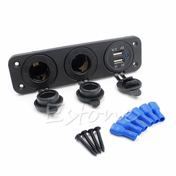 

Free delivery 2018 Dual USB Car Cigarette Lighter Socket Splitter Power Adapter 12V Charger Outlet