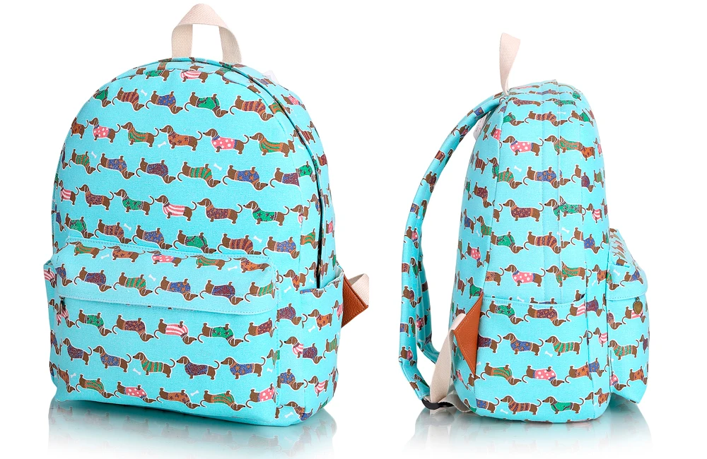 Dachshund Tote Cartoon Sausage Dog Pet Handbag Girl Casual Canvas Shoulder Bag for Women  Shopping Bag (11)