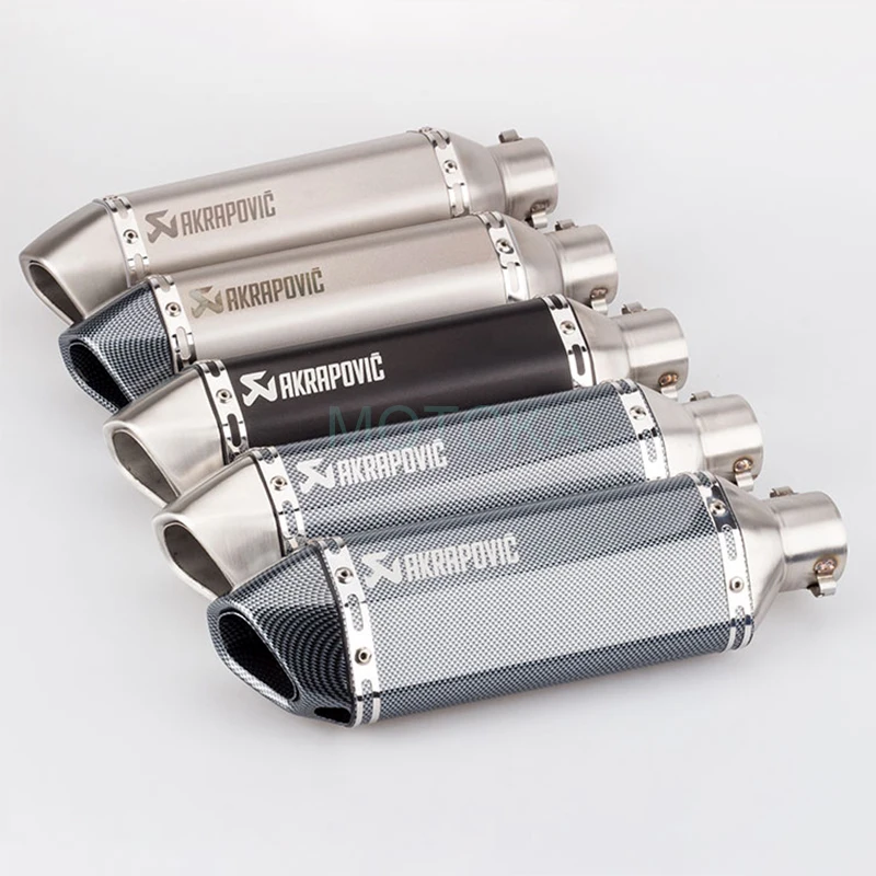 Motocicleta Universal Akrapovic tubo de Escape de acero inoxidable 51mm escapar ZX6R GSXR750 Z900 ER6N NC700 R3 GW250 CBR300 RC390