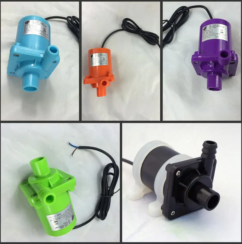 DC 6V 12V Water Circulation Brushless Submersible pump Car Wash Bath