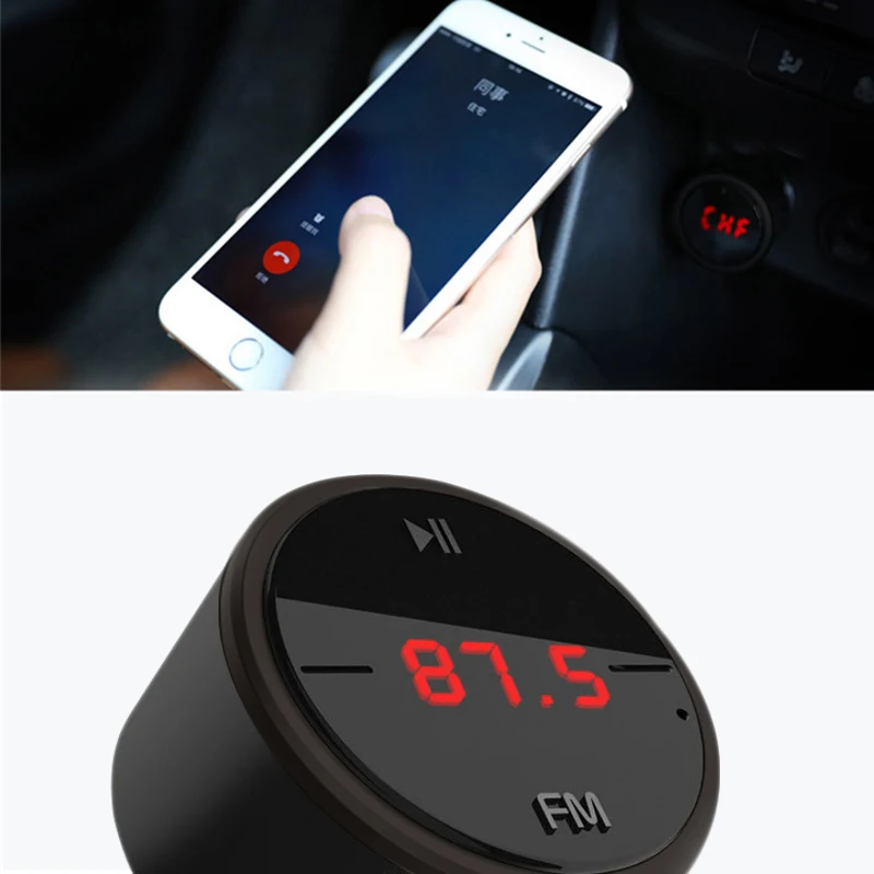 JINSERTA Bluetooth fm-передатчик автомобильный комплект громкой связи fm-радио MP3 плеер U диск USB Car Зарядное устройство