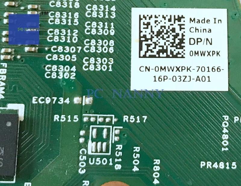 Материнская плата NOKOTION 0MWXPK для Dell Inspiron 15R N5110 материнская NVIDIA Geforce 1 ГБ DDR3 HM67