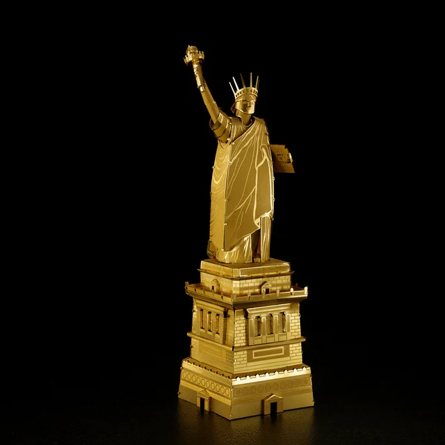 Buy Statue Of Liberty USA Fun 3d Metal Diy Miniature Model Kits Puzzle Toys Boy