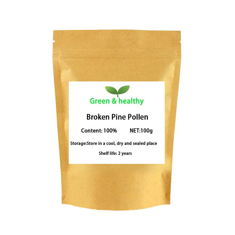 

100% Pure Natural Pine Pollen,eliminate Fatigue,cell Broken Pine Pollen Delaying Senescence for Skin Care Improve Memory