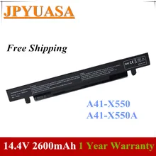 JPYUASA A41-X550 A41-X550A ноутбук Батарея для Asus A450 A550 F450 K450 K550 X450 X550 X550CA F550E F550EA F550LA F550LB P450LA