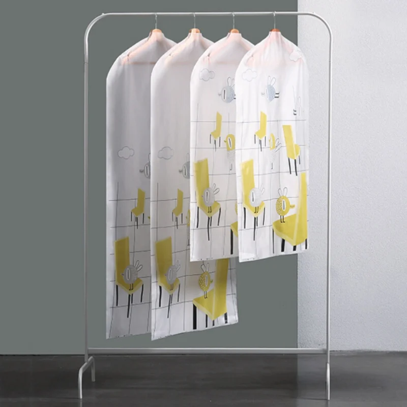 

Clothes Dust Cover Clear Bag Case Moth Proof Garment Bags for Home Hanging-type Coat Suit Protect Storage Bag Wardrobe Organizer