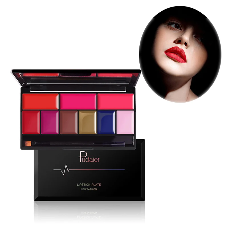 Buy 9 Colors Lipstick Palette With Brush Lips Makeup