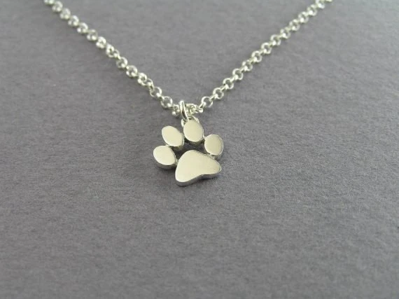 2016 New Choker Necklace Tassut Cat and Dog Paw Print Animal Jewelry Women Pendant Long Cute Delicate Statement Necklaces N191