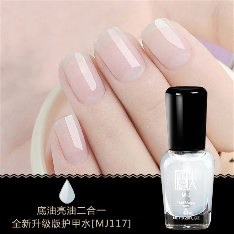 

Best Quality Base Coat Varnish 8 ML Long lasting Soak Off Varnish Nail Bright Top Coat Transparent Nail Polish Beauty Nails Art