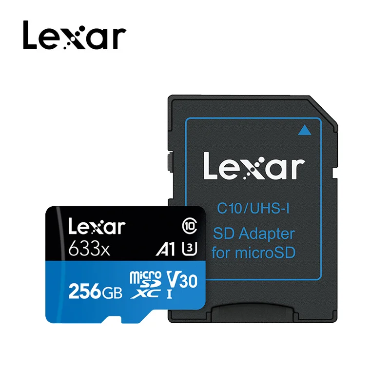 Карта micro sd Lexar 633x1000x32 Гб 64 Гб 128 ГБ 256 ГБ 512 Гб карта памяти класс 10 карт micro sd для 1080p full-HD 3D и 4K видео - Емкость: 633X-256GB