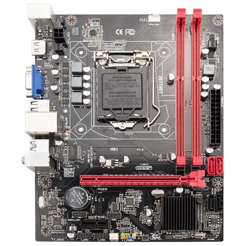 

JINGSHA H81 Socket LGA 1150 Desktop Mainboard DDR3 M-ATX Gaming Motherboard Supports Full Series LGA1150 Processor