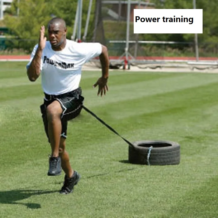 

Weight Bearing Speed Sled Training Shoulder Tyre Belt Power Strength Dragging Rope Harness
